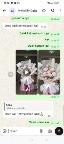 Testimonial Buket Bunga pemalang